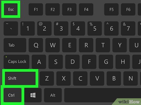 Press Ctrl + Shift + Esc